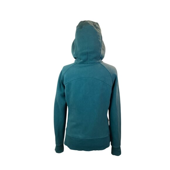 Lululemon Full-Zip Sweatshirt Hoodie Jacket Womens Size 6  Teal Green Cotton - Picture 3 of 10